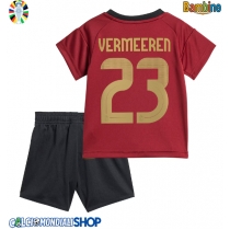 Maglie da calcio Belgio Arthur Vermeeren #23 Prima Maglia Bambino Europei 2024 Manica Corta (+ Pantaloni corti)
